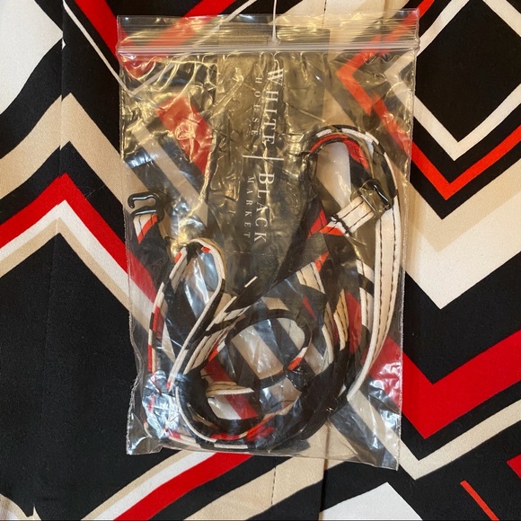 White House Black Market Red & Black Geometric Corset Bustier Top - Picture 4 of 9